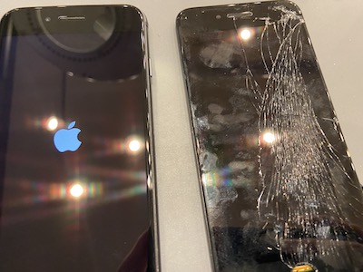 iPhone8 ヒビは放置せず早めに修理を!!