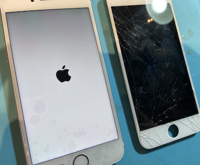 iPhone ヒビだらけでも30分で完治♪