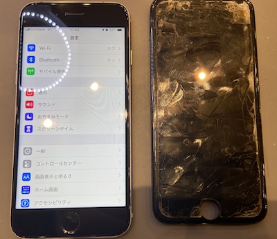 iPhone6S 画面割れ修理は初期化なしでOK！