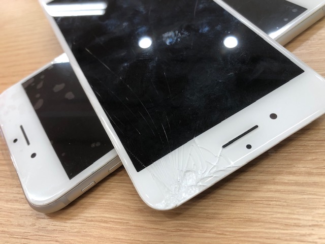 【平和台】 iPhone 8Plus前面ガラス割れ