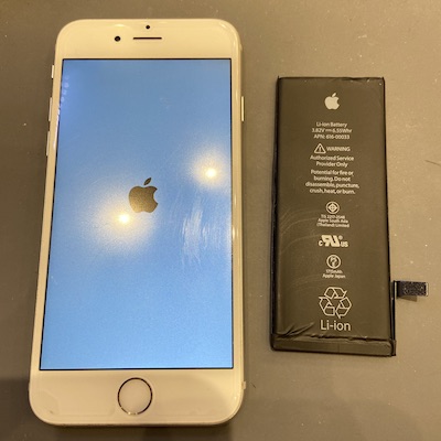 iPhone6sのバッテリー交換は30分から！