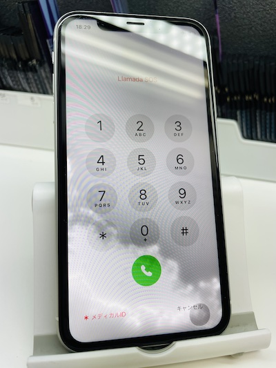 水没したiPhoneXRの本体内部点検