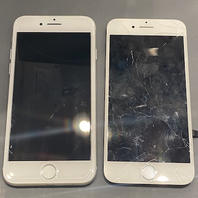iPhone7 最短30分で元通り綺麗な画面に♪