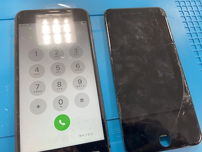 iPhone8Plus 画面割れ修理