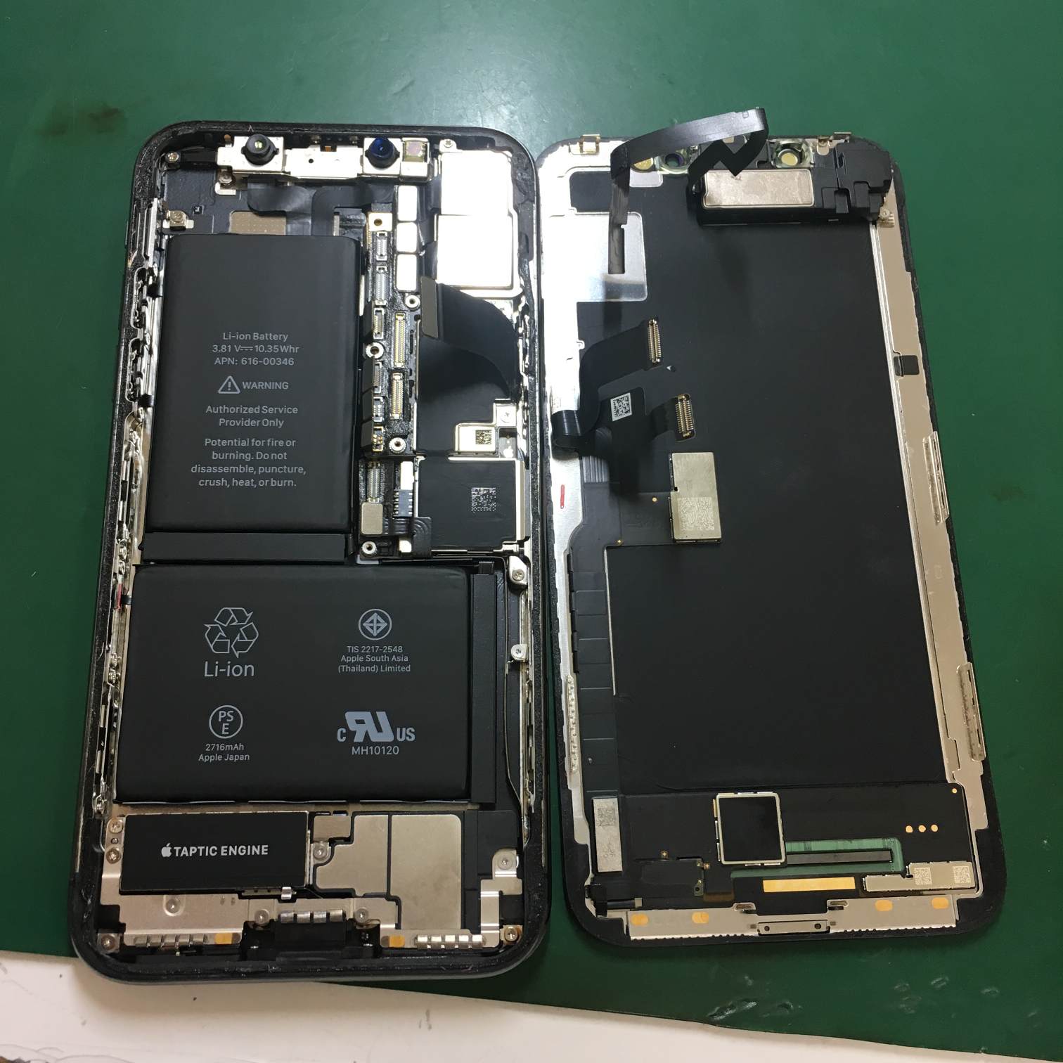 iPhoneXの水没修理を実施