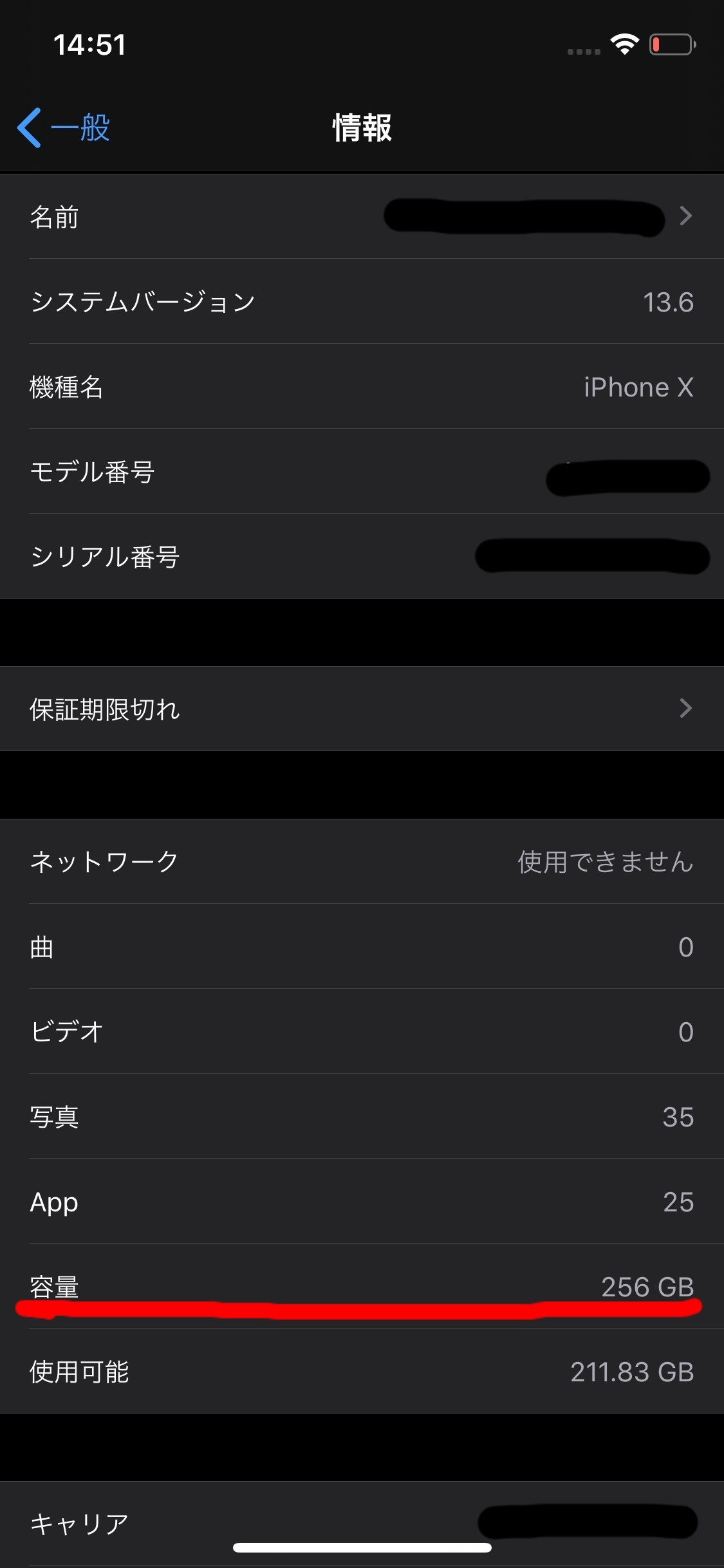 iPhoneの「容量」って何？