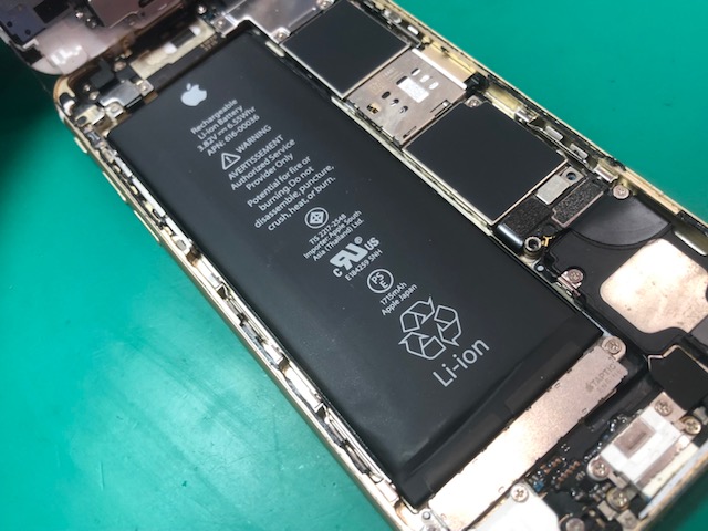 iPhone6Sバッテリー交換で起動不可が復旧