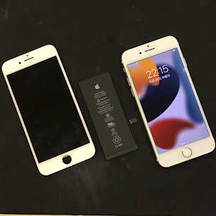 【当店で購入したiPhone7の画面•バッテリー交換】 