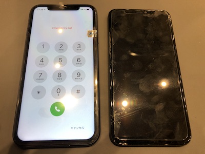 画面割れ放置していたら、液晶も故障… iPhone11修理しました！