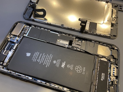 iPhone7Plus バッテリー交換 最短30分・データそのまま！
