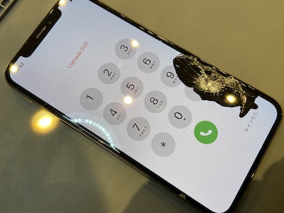 iPhoenXS画面割れ修理 即日最短３０分！