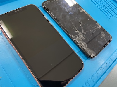 iPhoneXR画面割れ修理！最短30分で修理できます！