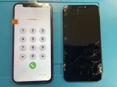iPhoneXSの画面修理！