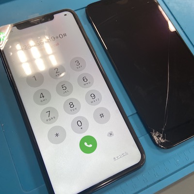 iPhone11Proの画面割れで来店！