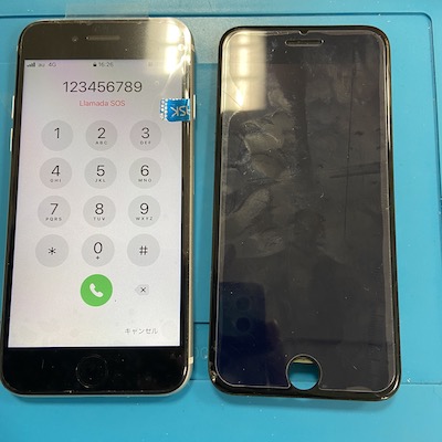 iPhoneSE2の画面割れ30分ほどで直ります！