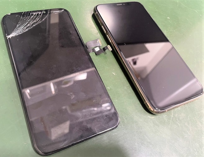 岡山駅からお越し：iPhone11Proの画面割れ修理