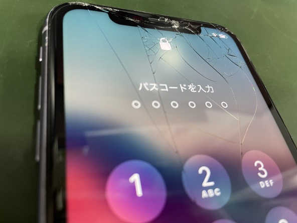 iPhone11の画面割れ修理：岡山市内にお住まいのお客様