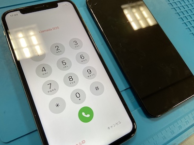 iPhoneXの画面修理で来店！
