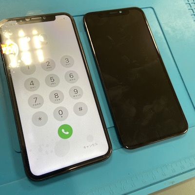 画面表示がされないiPhoneXSでお客様来店！