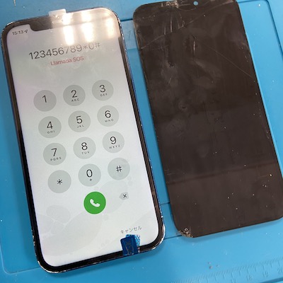画面が映らなくなったiPhone12【即日修理】