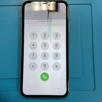 iPhone11の画面割れ修理！