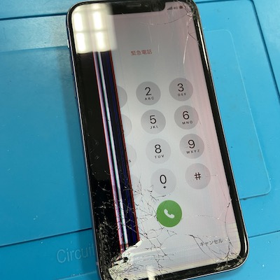 iPhone11の液晶割れでお客様来店！