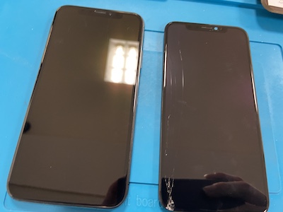 落として画面がう映らなくなったiPhoneXS【画面修理】