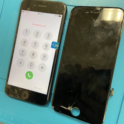 iPhoneSE2の画面割れでお客様来店！