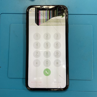 iPhoneXR液晶割れ修理しました！