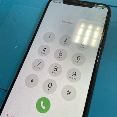 iPhoneXの画面修理