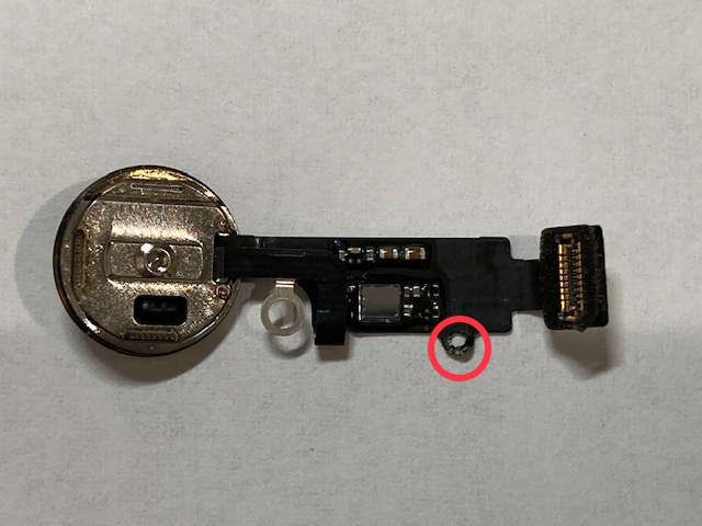 iPhoneパネル交換時のホームボタン事故可能性の低減について