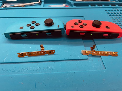 Nintendo Switch ジョイコンLRのSL/SRボタン交換