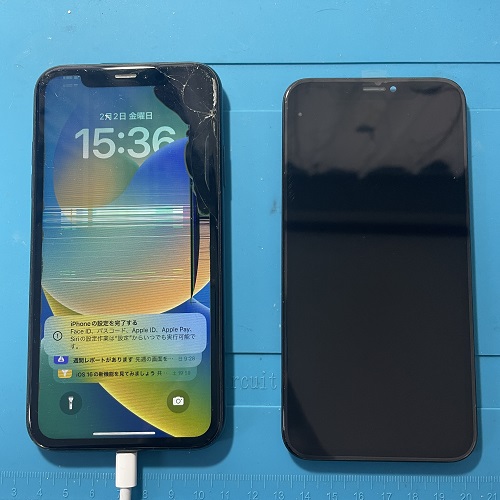 iPhoneXRの画面交換を紹介