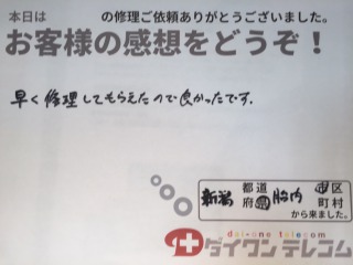 お客様の声