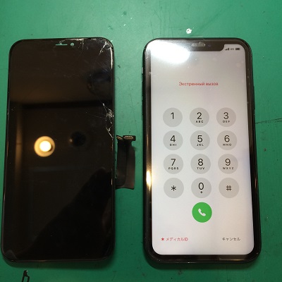 iPhoneXR液晶交換後