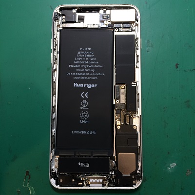 iPhone7Plusバッテリー交換後