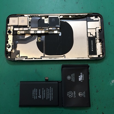 iPhoneXバッテリー交換