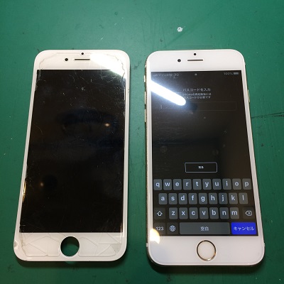 iPhone6s液晶パネル交換後