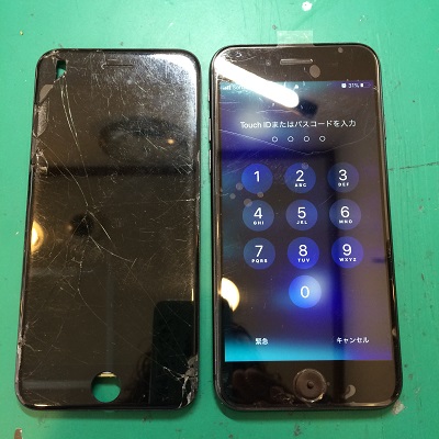 iPhone8液晶パネル交換バッテリー交換