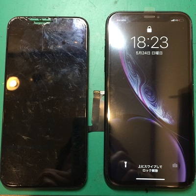 iPhoneX液晶パネル交換後