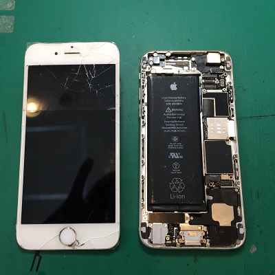 iPhone6パネル取り外し後