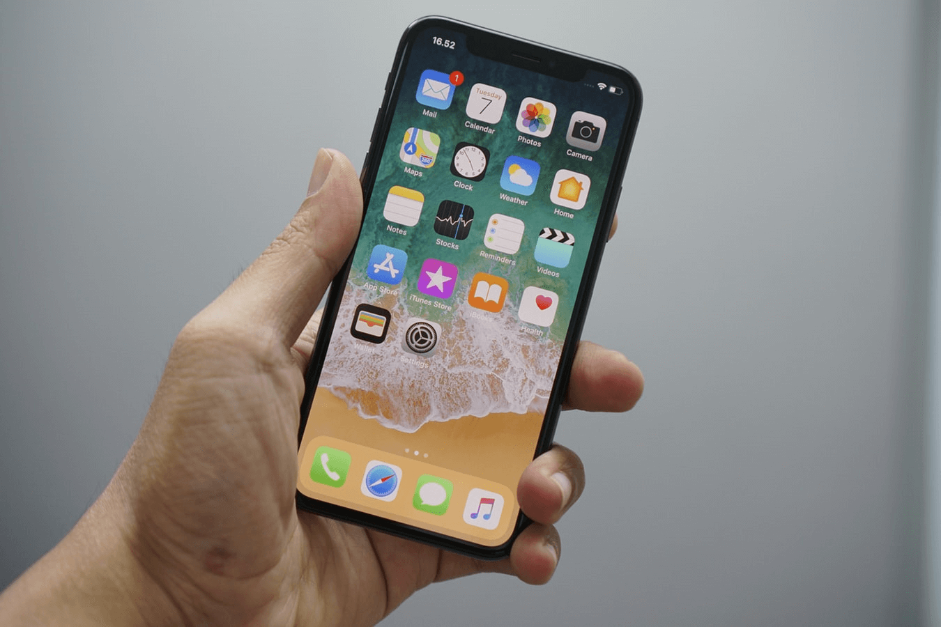 スマートフォンの液晶画面