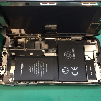iPhoneXバッテリー交換後