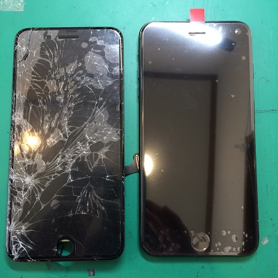 iPhone7Plusパネル交換後