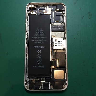 iPhoneSEバッテリー交換後