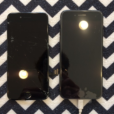 iPhone8液晶パネル交換後