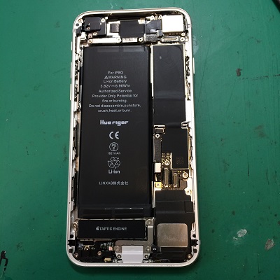 iPhone8バッテリー交換後