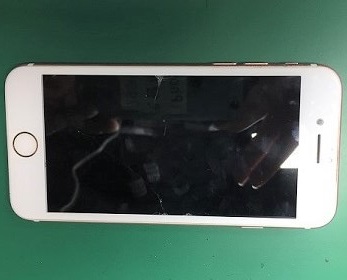 iPhone　落下　画面割れ　ガラス割れ　バックライト　液晶