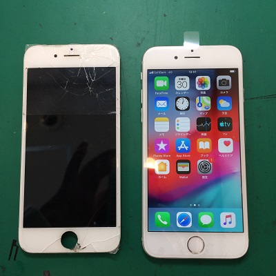 iPhone6液晶パネル交換後