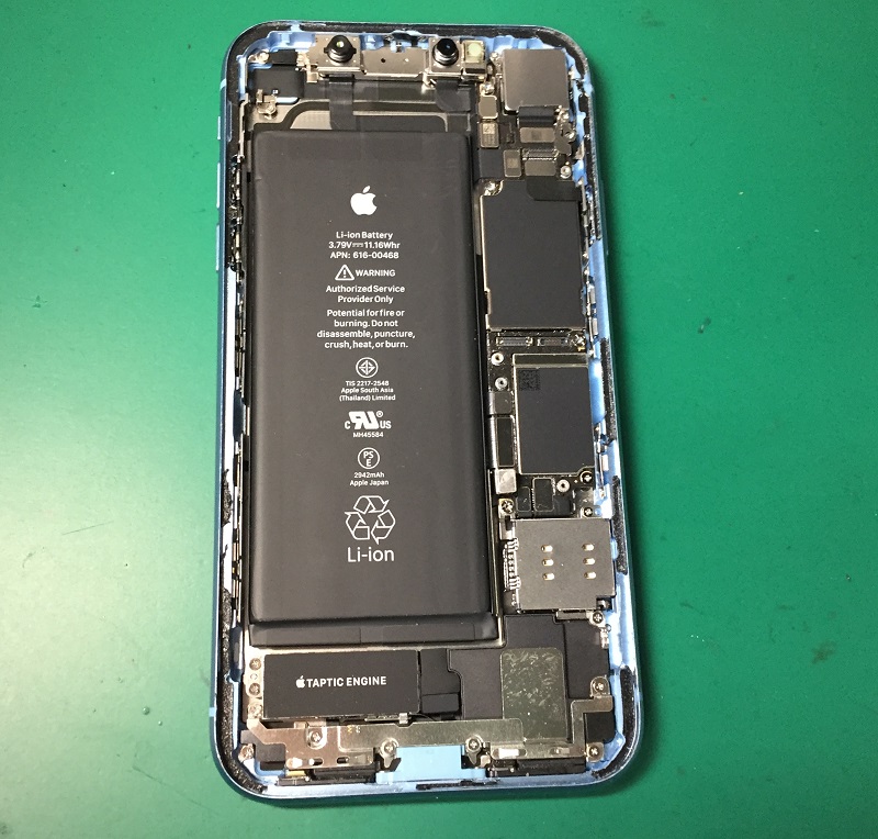 iPhone 内部 基盤 バッテリー